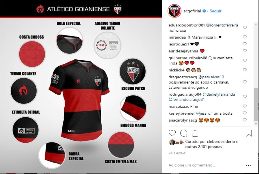 Rubro Negros Repercutem O Lancamento Do Novo Uniforme Do Atletico Go Que Camisa Mais Linda Dragao Goiano