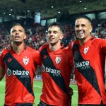 Luiz Fernando, Shaylon, Peixoto comemorando pelo Atlético