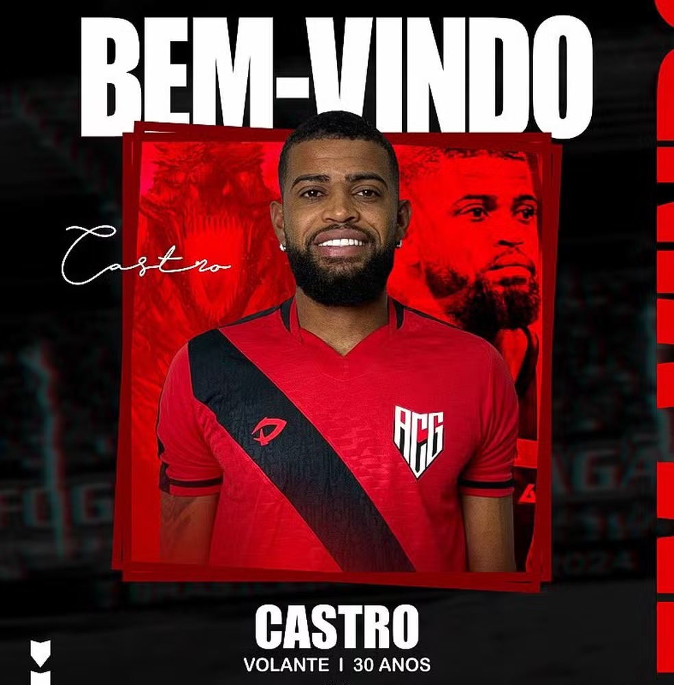 Castro. Foto: Divulgação/Atlético